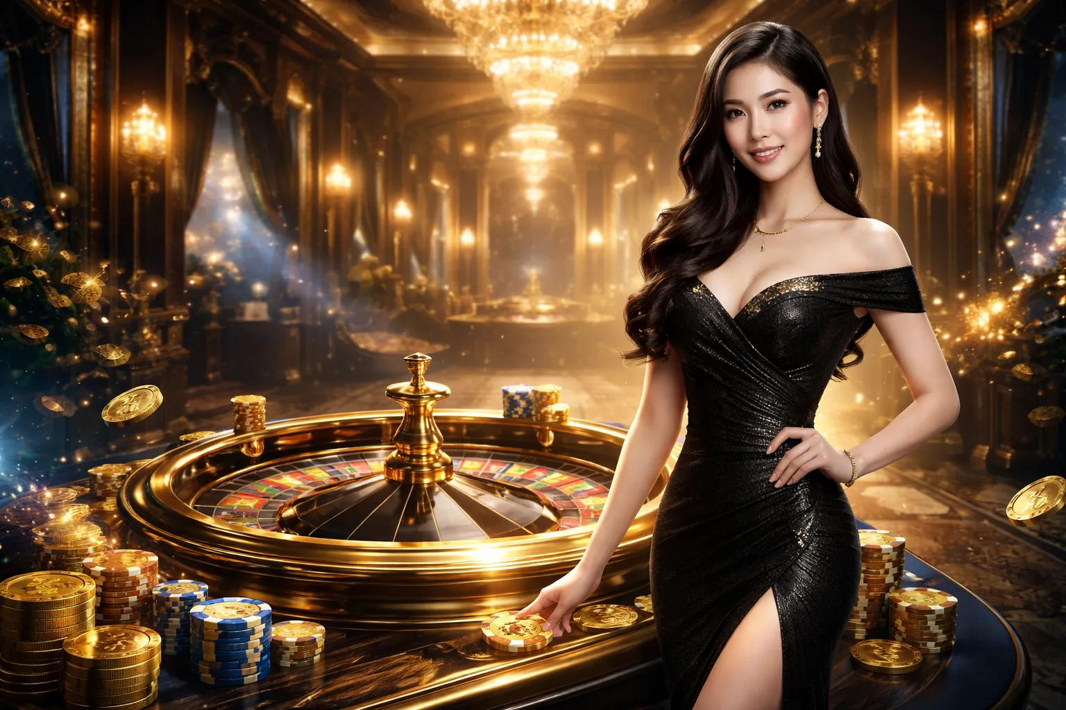Hình ảnh sân vận động lớn với màn hình hiển thị kèo nhà cái và trận đấu trực tuyến